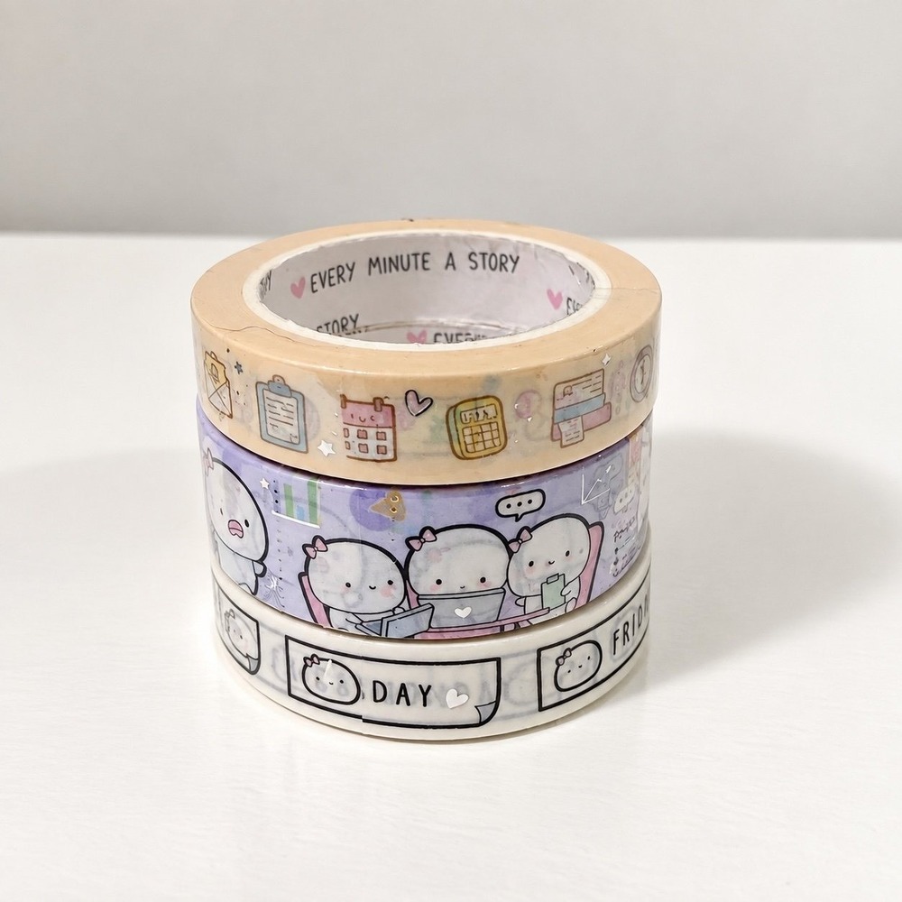 New EMAS Office Hour Beanie Washi Tape Set Every Minute A Story Sold Out